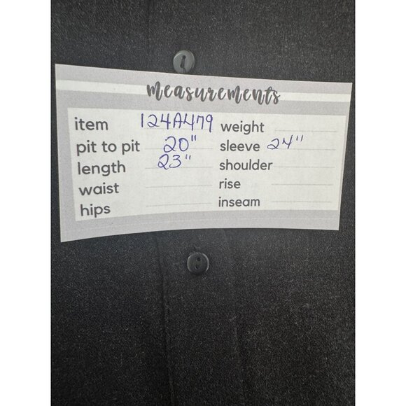 2/$30 Zara Basic Collection M Charcoal Pearl Embellish Sleeves - Picture 11 of 12